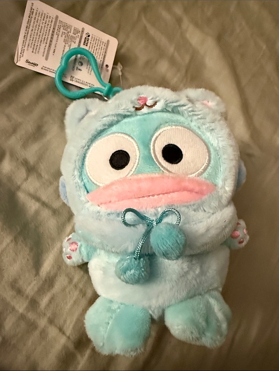 Sanrio Other - Sanrio Aqua Plush Clip-On Character with Pink Accents